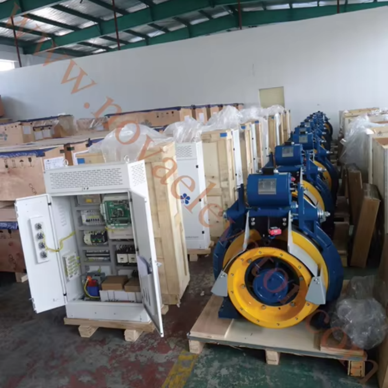 VTSP208 Asansör Asansörü 1000KG Çekiş Makinesi Dişlisiz Motor Kullanın