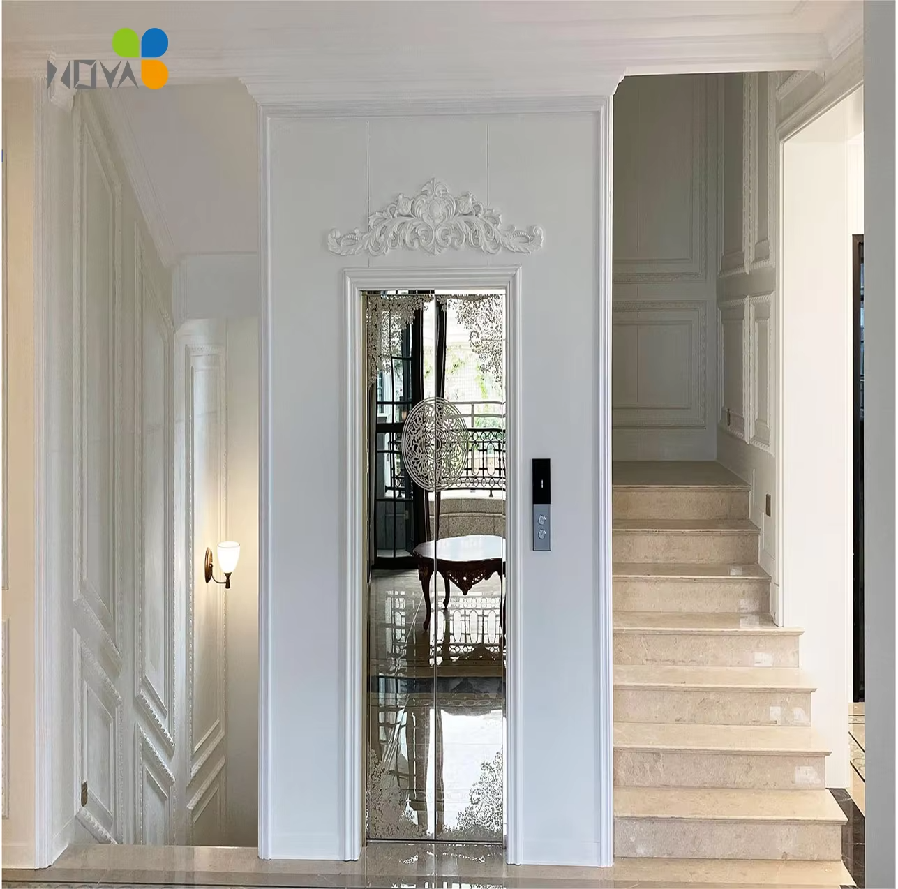 VTEV106 Ascensores Elevadores Ev Modernizasyonu için Yüksek Kaliteli Villa Asansörü
