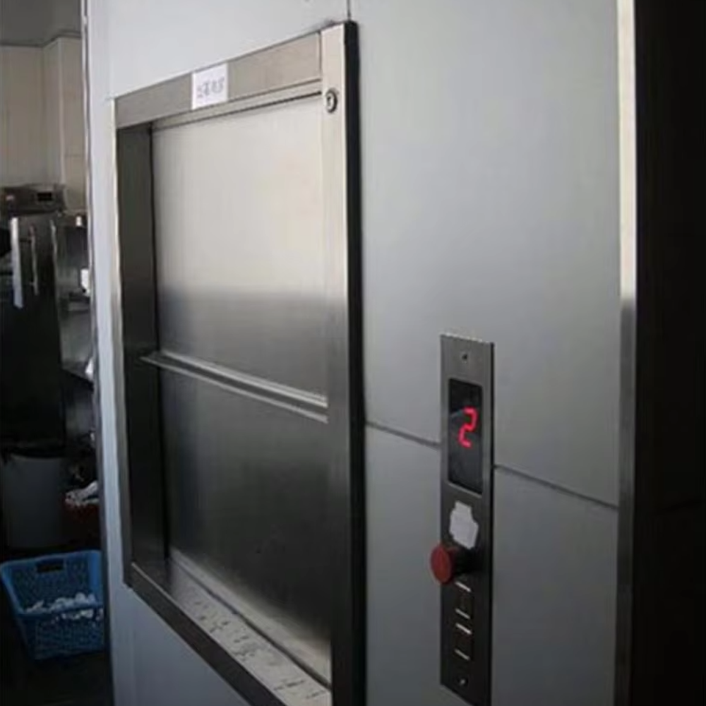 VTEF105 Ascensores Elevadores Restoran ve Kantin Kullanımına Yönelik Dikey Servis Asansörü