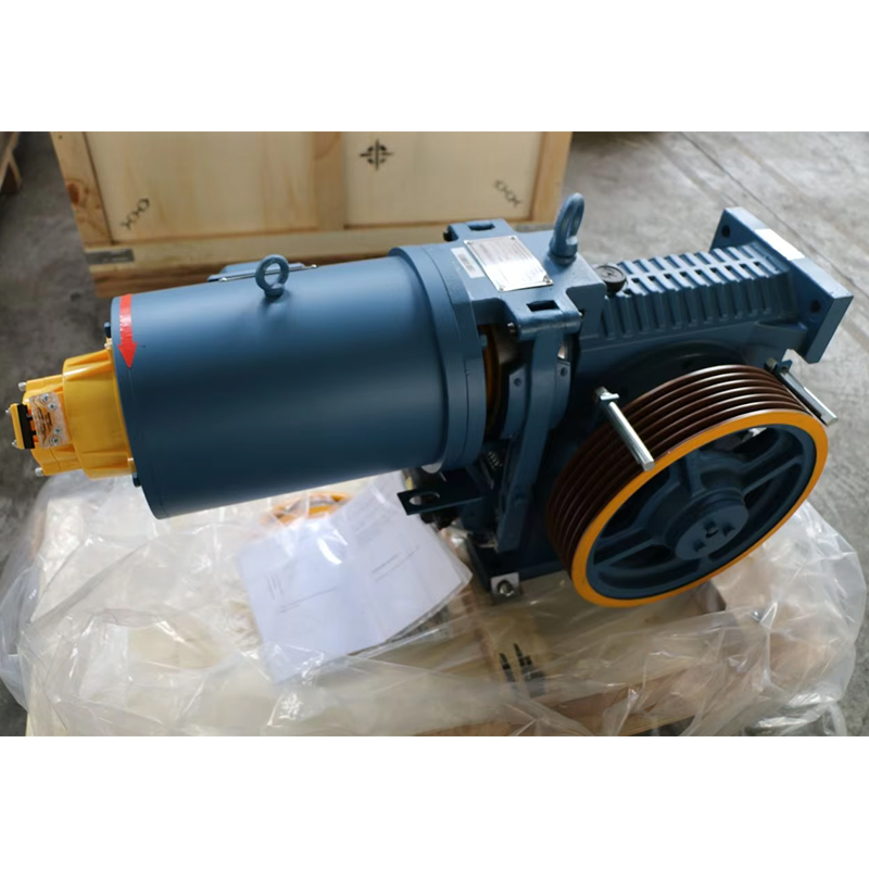 VTSP218 Mükemmel Çekiş Sistemi GT140WL VVVF Asansör Dişli Motor Asansör Çekiş Makinası