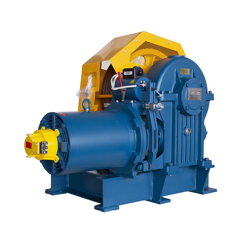 VTSP216 Yeni Ürünler YJF100K 320 Kg-450 Kg Asansör Parçaları Torin Drive Asansör Dişli Çekiş Makinası
