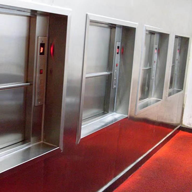 VTEF108 Restoran ve Otel Mutfak Hizmeti için PVC Zeminli Elektrikli Dişlisiz AC Dambwaiter Asansörü