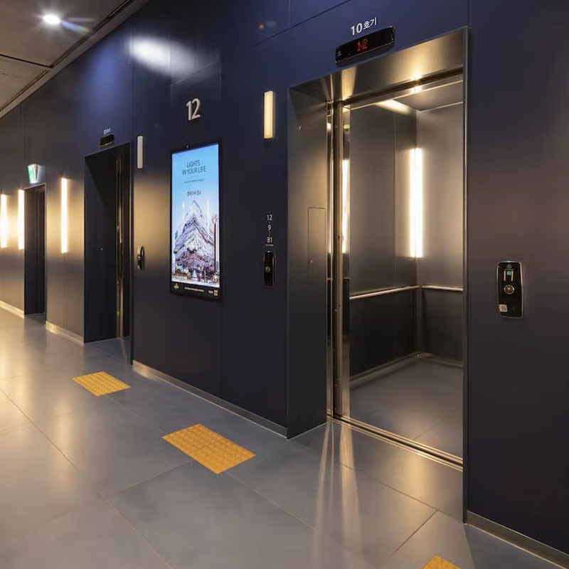 VTEP119 Ascensores Yolcu Asansörleri Çok Katlı Binalar için Dişlisiz Klima ISO9001 Sertifikalı Paslanmaz Çelik Kolay Kurulum