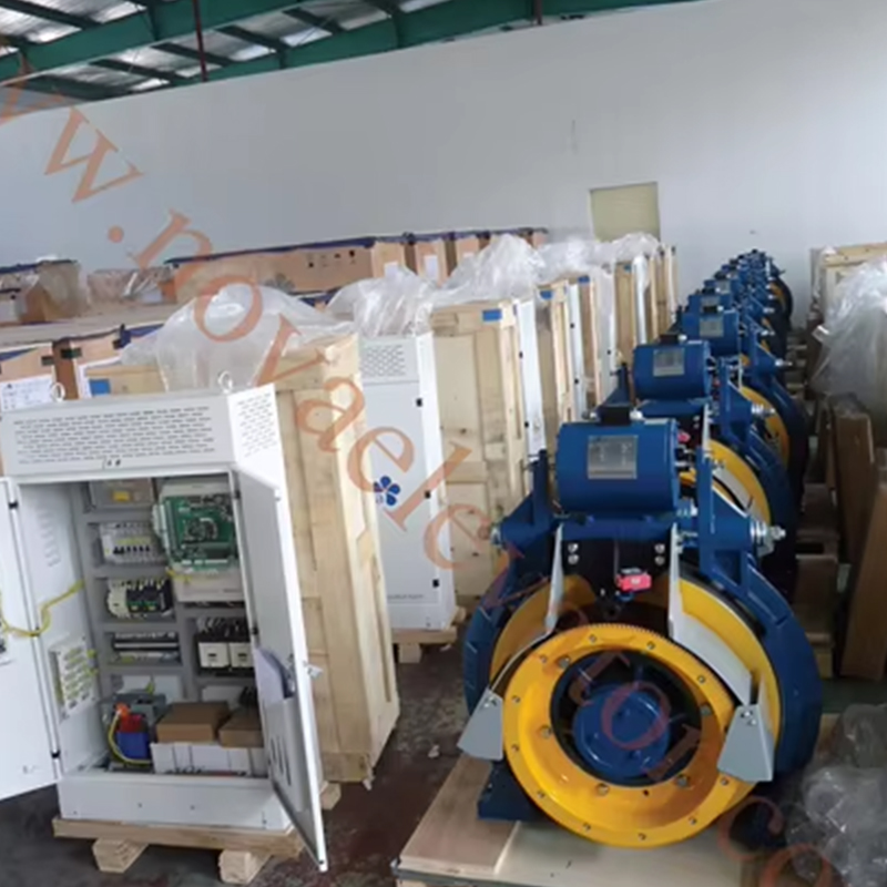 VTSP227 41G-F180 Dişlisiz Çekiş Makinası VVVF AC220_380 320-630kg Kapasite 1.00-2.00m_s Hız Paslanmaz Çelik Ofis Binası