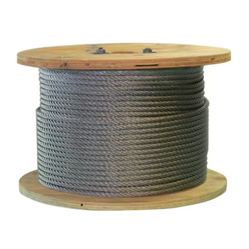 VTSP264 8X25F-IWRC Otel Kullanımı için Paslanmaz Galvanizli Asansör Çekiş Çelik Halat