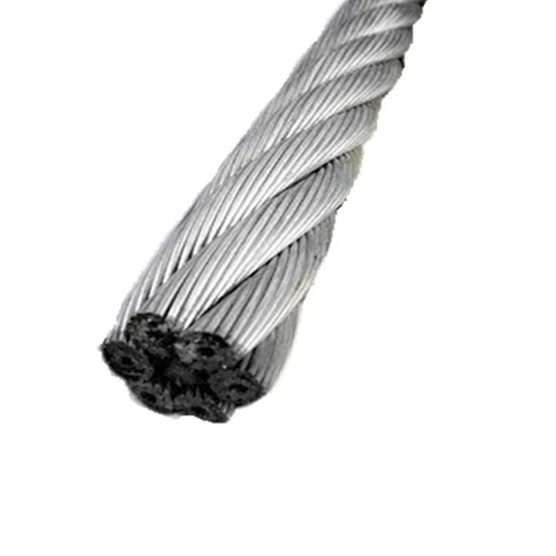 VTSP264 8X25F-IWRC Otel Kullanımı için Paslanmaz Galvanizli Asansör Çekiş Çelik Halat