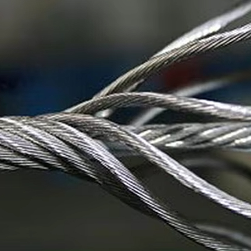 VTSP264 8X25F-IWRC Otel Kullanımı için Paslanmaz Galvanizli Asansör Çekiş Çelik Halat