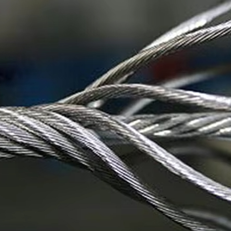 VTSP263 Çin Fabrikası 11mm Yüksek Çekme Dayanımı Isıya Dayanıklı Paslanmaz Galvanizli Asansör Çelik Halat