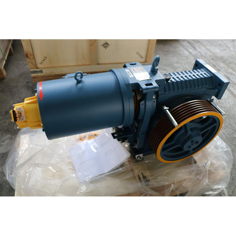 VTSP243 Dişli Asansör Çekiş Makinesi Paslanmaz Çelik Asansör 630KG_800KG_1000KG_YJ200A_8-13 Kişi