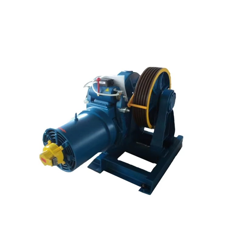 VTSP249 YJ320 1000Kg Yolcu Asansör Çekiş Motoru Dişli Çekiş Makinası