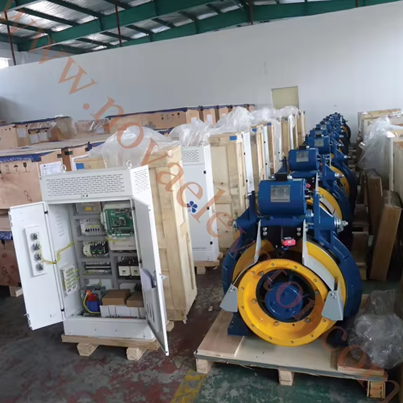 VTSP253 Montanari Modern Dişlisiz Çekiş Makinesi MCG200 Apartman Kullanımı Asansör Parçaları Asansör Motoru 800-1350KGS Motor Motor
