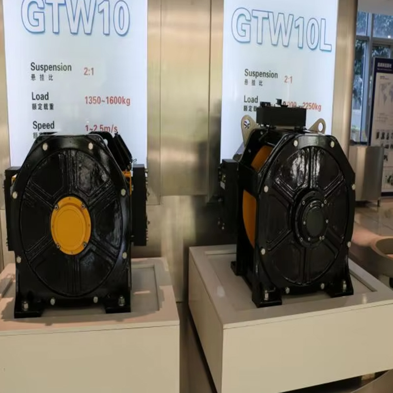 VTSP239 Küçük Asansör Asansör Parçaları Odasız Dişlisiz Çekiş Makinesi Motoru
