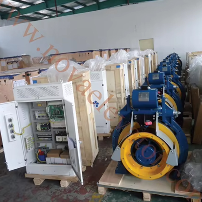 VTSP240 Asansör Kalıcı Mıknatıslı Senkron Dişlisiz Asansör Çekiş Makinası